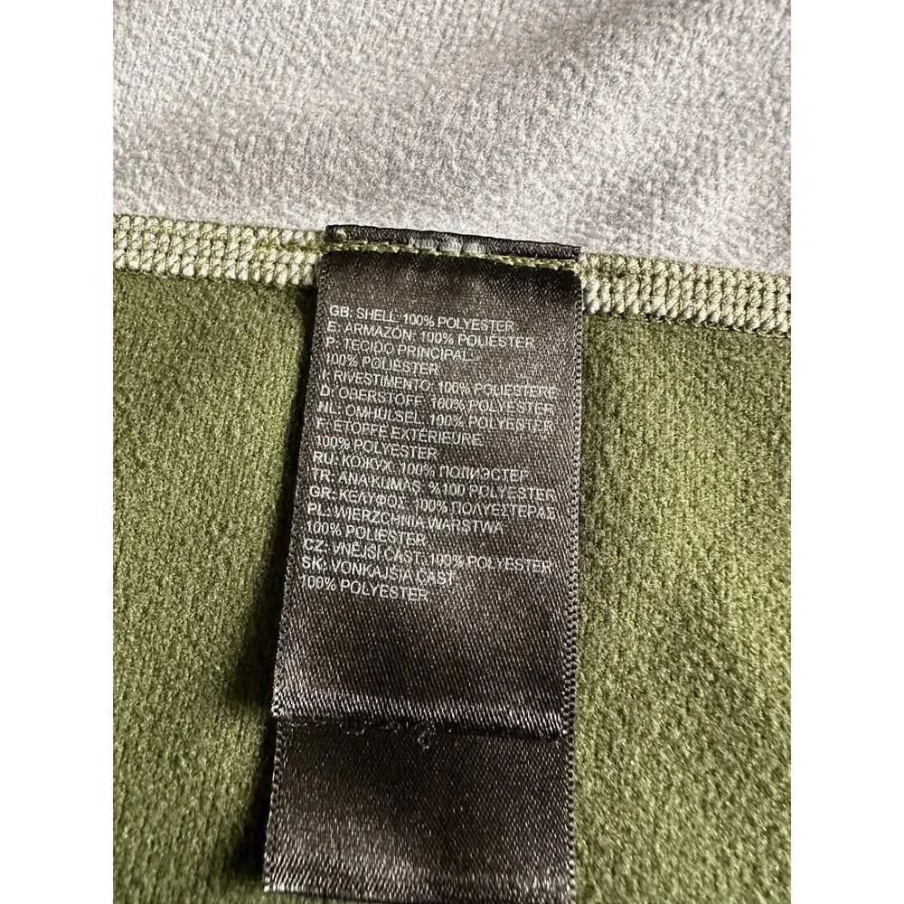 The North Face 100 WT Cinder Jacket 1/4 Zip Men's Large English Green Fleece